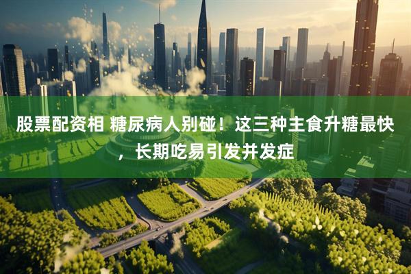 股票配资相 糖尿病人别碰！这三种主食升糖最快，长期吃易引发并发症