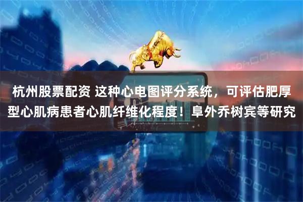 杭州股票配资 这种心电图评分系统，可评估肥厚型心肌病患者心肌纤维化程度！阜外乔树宾等研究