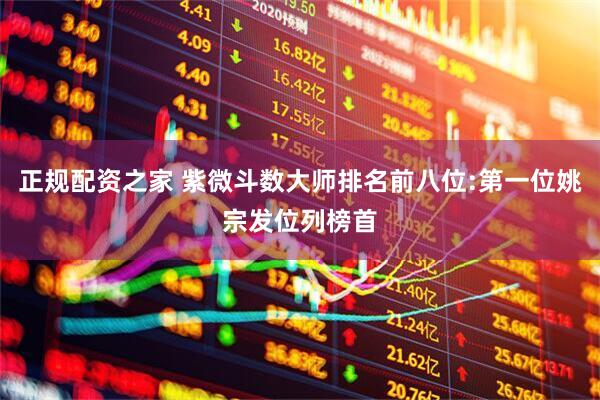 正规配资之家 紫微斗数大师排名前八位:第一位姚宗发位列榜首