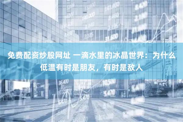 免费配资炒股网址 一滴水里的冰晶世界：为什么低温有时是朋友，有时是敌人